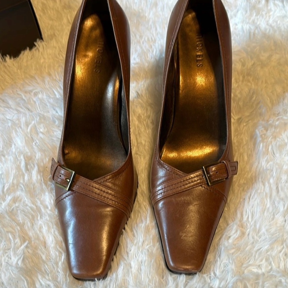Vintage Nickels Brown Leather Dress Shoe NWOB